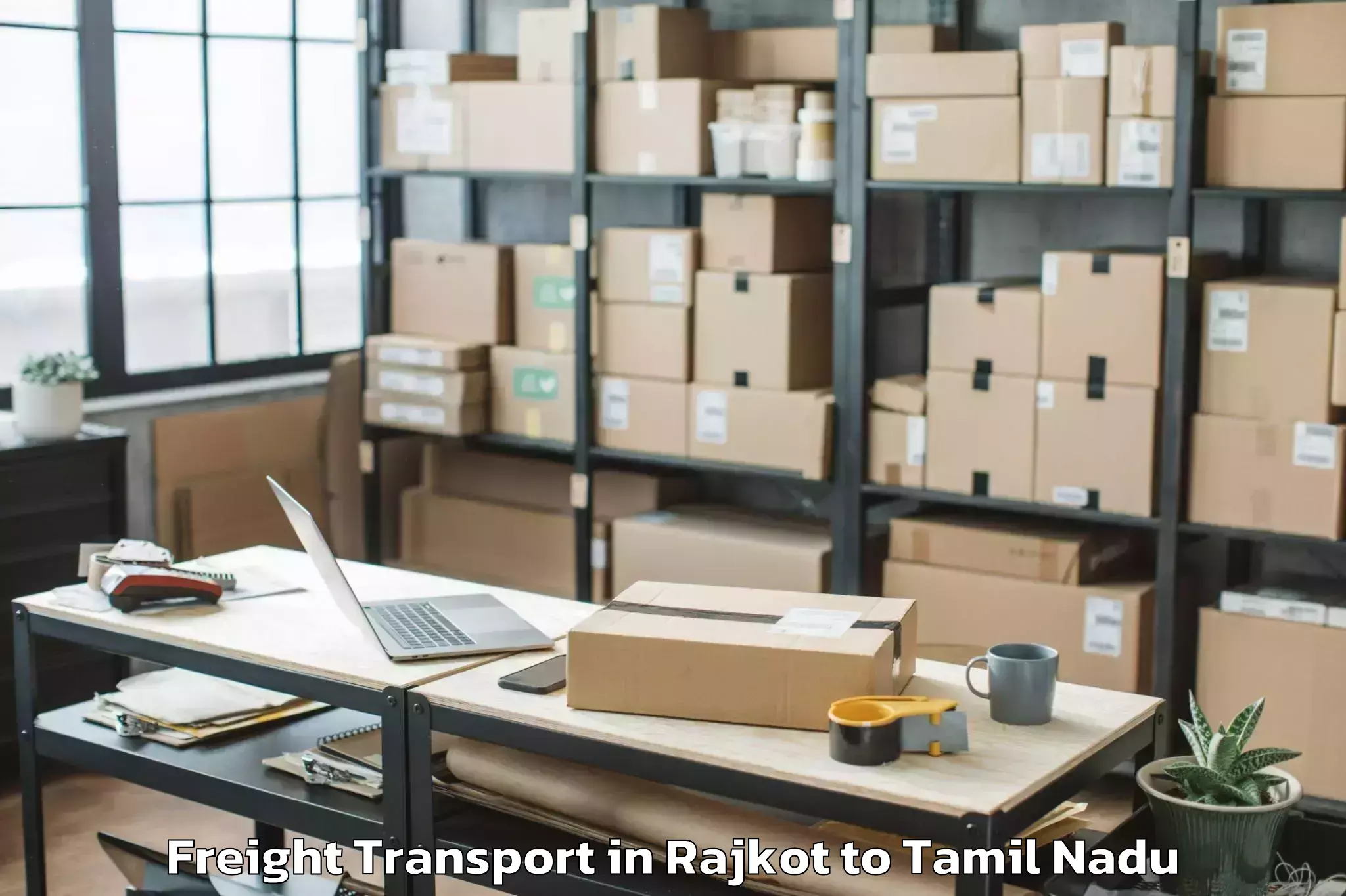 Book Rajkot to Alanganallur Freight Transport